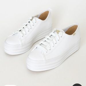 Platform White Keds